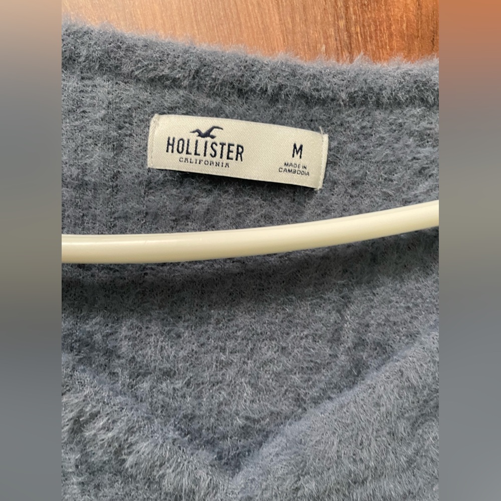 Hollister Heather Gray Women's Cardigan - Picture 3 of 4